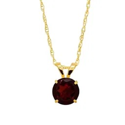 GenZcomplex Red Brass Garnet Pendant-image-74