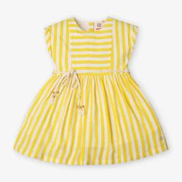 Ed-a-Mamma Kids Yellow Striped Dress-image-45