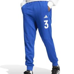 Adidas Blue Cotton Regular Fit Striped Sports Joggers-picture-29