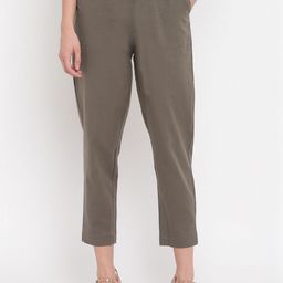 Aawari Women High-Rise Peg Trousers-image-88