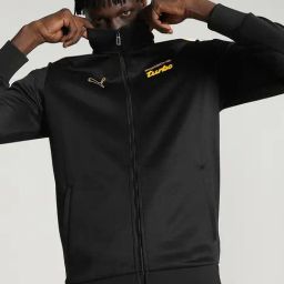 Puma T7 Turbo Black Regular Fit Porsche Legacy MT7 Motorsport Printed Sports Jacket-image-45