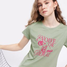 glitchez Savvy Vibes Printed T-shirt-image-49