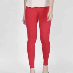 TWIN BIRDS Red Mid Rise Leggings-picture-16
