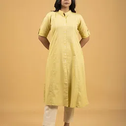 SPARSA Mandarin Collar Pure Cotton Straight Kurtas-picture-43