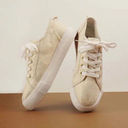 London Rag Women's Glam Doll Gold Sneakers-image-9