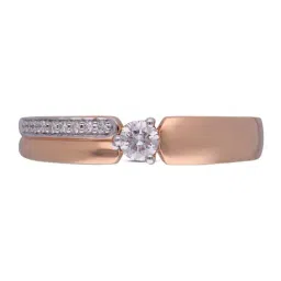 C. Krishniah Chetty Group Diamond 18k (750) Rose Gold Ring for Women-picture-45