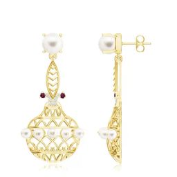Kicky & Perky Kalaras (Madhubani) 925 Sterling Silver Earrings For Women-image-7