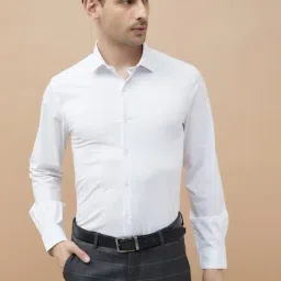 Code By Lifestyle White Slim Fit Shirt-picture-32