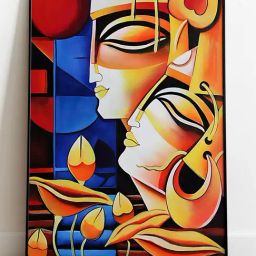 Indian Classic Art Multicolor Canvas Abstract Wall Art-picture-12