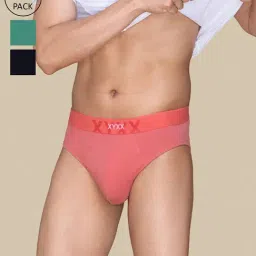 XYXX Multicolor Cotton Briefs - Pack of 3-image-81