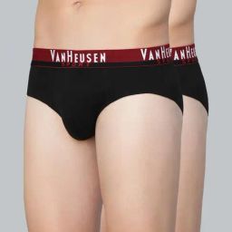 Van Heusen Sport Regular Fit Plush Back Elasticized Waistband Ultra Soft Solid Briefs - Pack of 2-picture-12