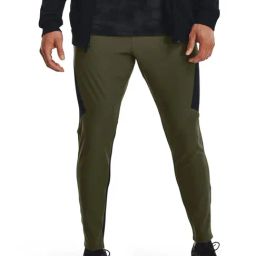 Under Armour Green Regular Fit Colour Block Sports Trackpants-image-54