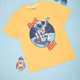 Pantaloons Junior Boys Goldfinch Cotton Printed T-Shirts-image-77