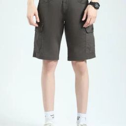 Monte Carlo Brown Regular Fit Shorts-image-44
