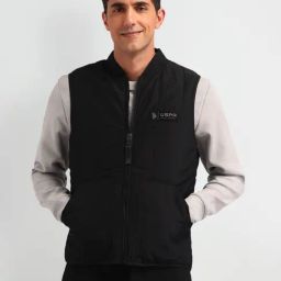U.S. Polo Assn. Denim Co. Black Regular Fit Quilted Bomber Jacket-image-64