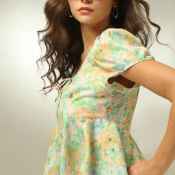 Vero Moda Green Floral Print Top-picture-23