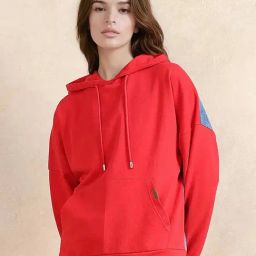 RAREISM Red Cotton Blend Solid Long Sleeves Sweatshirt-picture-30