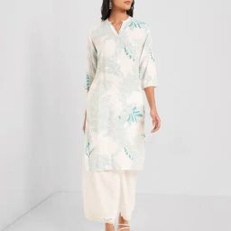 Rangmanch By Pantaloons White Regular Fit Printed Kurta-image-50