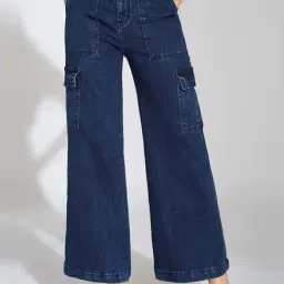 Life With Pockets Blue Relaxed Fit Jeans-image-60
