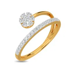 Kisna Diamond & Gold Jewellery Akriti 14k (585) Diamond & Gold Ring For Women-picture-19