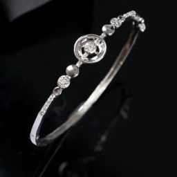 Aatmana Handcrafted Silver-Plated Elegant & Sleek Bracelet-40