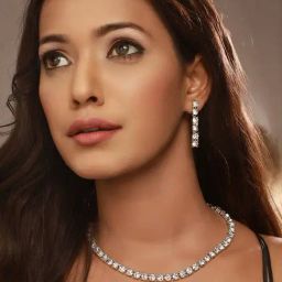 Aatmana Silver Necklace & Earring Set for Women-image-91