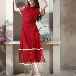 Boho By Athena Bell Sleeve Fit & Flare Midi Dress-image-60