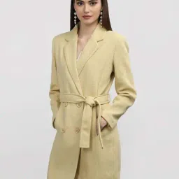 Chkokko Beige Plain Coat-image-21