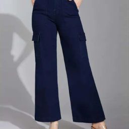 Life With Pockets Navy Relaxed Fit Jeans-image-30