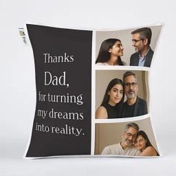 FNP Multicolor Polyester Dads Personalised Memory Cushion image 2