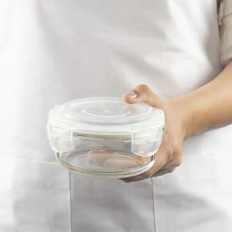 Borosil Transparent Glass Glassware Container (400 ml) image 5