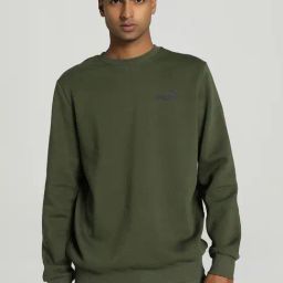 Puma Essentials Green Regular Fit Sweatshirt-picture-25
