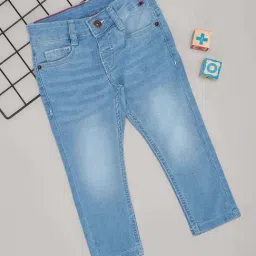 Pantaloons Junior Boys Clear Sky Washed Jeans-picture-23