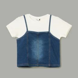 Fame Forever by Lifestyle Kids Blue Regular Fit Top-image-67