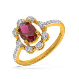 Kisna Diamond & Gold Jewellery Nicole 14k (585) Diamond & Gold Ring For Women-image-53
