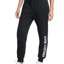 Under Armour Black Cotton Loose Fit Printed Sports Joggers-picture-48