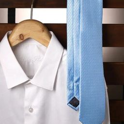 Louis Philippe Blue Textured Tie-image-71