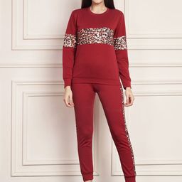 DTR FASHION Women Printed Round Neck Tracksuit-image-101