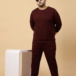 Rigo Plus Size Terry Cotton Tracksuit-image-54