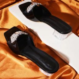 The White Pole Women's Black Casual Sandals-image-21
