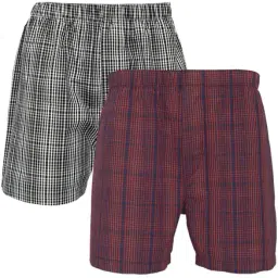 XYXX Multicolor Check Boxers - Pack of 2-picture-11