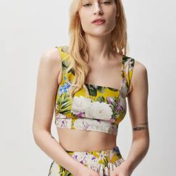 Cover Story Multicolor Floral Print Crop Top-image-76