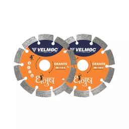 VELMOC 125 x 22.23 mm Dhanush Diamond Saw Blade 9 Seg( Pack of 100)-4
