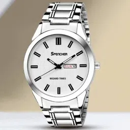 SPENCHER Men Stainless Steel Straps Round Reset Time Analogue Watch Spencher New-80