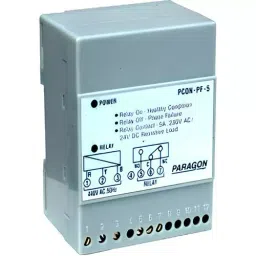 Paragon Phase Failure Unbalance Relay 440 V AC Supply Voltage and 70 x 89 x 50 mm Size, PCON-PF-5-12