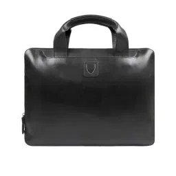 Hidesign Black Leather Medium Messenger Bag-image-47