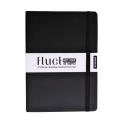 Anupam A5 Fluct Notebook With Elastic Closure 192 Plain Pages Tan Premium image 1