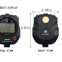 qwm Professional Timer Stopwatch, Digital Sports Stopwatch with Countdown Timer, 100 Lap Memory, 0.001 Second Timing ,Water Resistant,Multi Functional Stopwatch for Swimming Running Training etc image 4