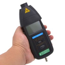 vmtronix DT-2236C Contact and Non Contact 2 in 1 Digital Tachometer RPM Meter Rotation Speed Measurement RPM Measurer Non Magnetic 2.5~99999 Speed Meter Tester Photoelectric Speedometer image 1