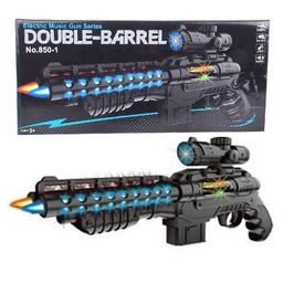 Vworld Light and Sound Musical PUBG Double Barrel Pistol Gun M1887 Toy - Multicolour-19
